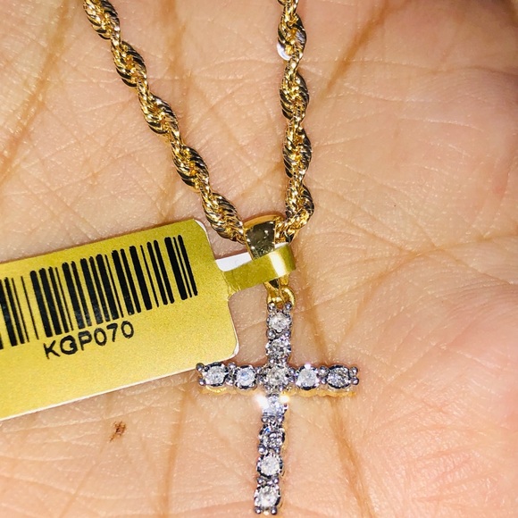 10k Solid Gold REAL Diamonds NOT CZ NOT PLATED WOW - Picture 9 of 9